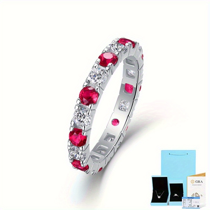Elegant S925 Silver Moissanite Ring for Women, Wedding Gift